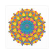 Vibrant Mandala Poster - Colorful Circular Art Poster - Blululi