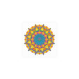 Vibrant Mandala Poster - Colorful Circular Art Poster - Blululi