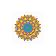 Vibrant Mandala Poster - Colorful Circular Art Poster - Blululi