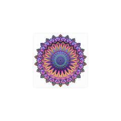 Vibrant Mandala Poster - Colorful Floral Art Poster - Blululi