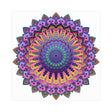 Vibrant Mandala Poster - Colorful Floral Art Poster - Blululi