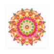 Vibrant Mandala Poster - Colorful Floral Art Poster - Blululi