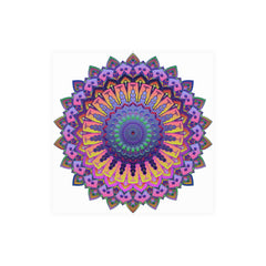 Vibrant Mandala Poster - Colorful Floral Art Poster - Blululi