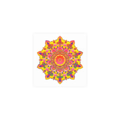 Vibrant Mandala Poster - Colorful Floral Art Poster - Blululi