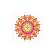 Vibrant Mandala Poster - Colorful Floral Art Poster - Blululi