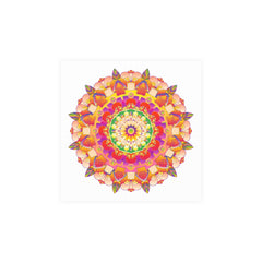Vibrant Mandala Poster - Colorful Floral Art Poster - Blululi