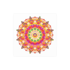 Vibrant Mandala Poster - Colorful Floral Art Poster - Blululi