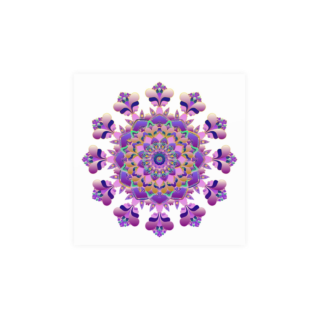 Vibrant Mandala Poster - Colorful Floral Art Poster - Blululi