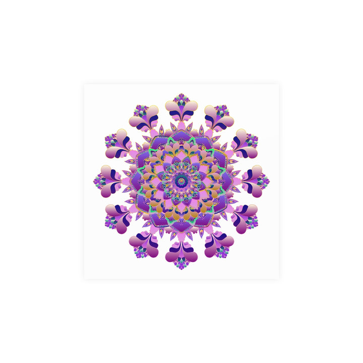 Vibrant Mandala Poster - Colorful Floral Art Poster - Blululi