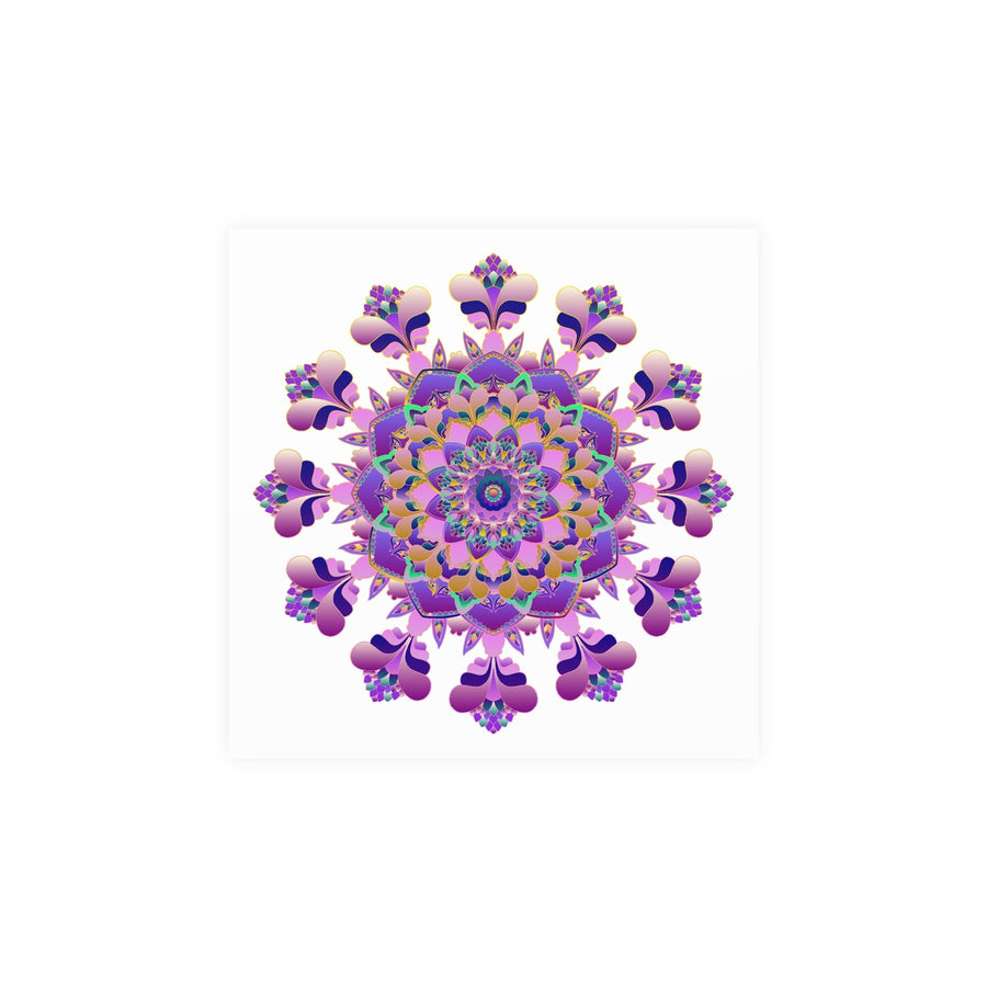 Vibrant Mandala Poster - Colorful Floral Art Poster - Blululi