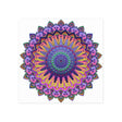 Vibrant Mandala Poster - Colorful Floral Art Poster - Blululi