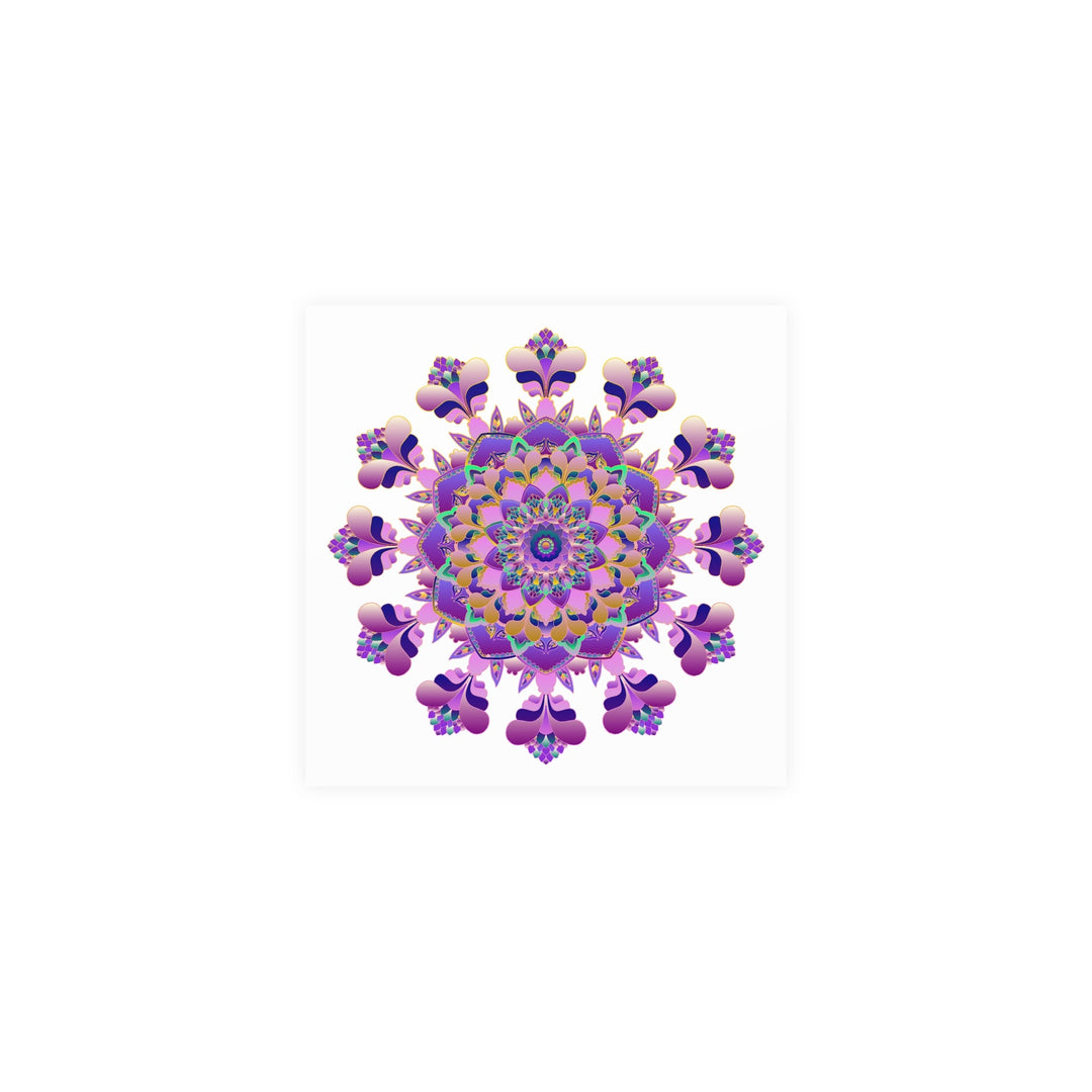 Vibrant Mandala Poster - Colorful Floral Art Poster - Blululi