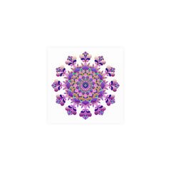 Vibrant Mandala Poster - Colorful Floral Art Poster - Blululi