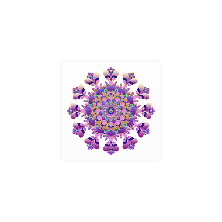 Vibrant Mandala Poster - Colorful Floral Art Poster - Blululi