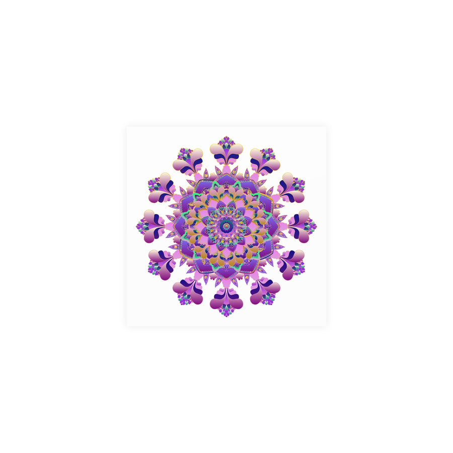 Vibrant Mandala Poster - Colorful Floral Art Poster - Blululi