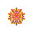 Vibrant Mandala Poster - Colorful Floral Art Poster - Blululi