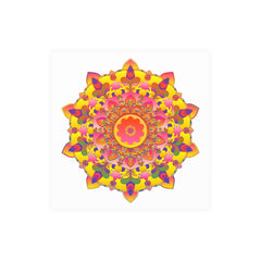 Vibrant Mandala Poster - Colorful Floral Art Poster - Blululi
