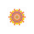 Vibrant Mandala Poster - Colorful Floral Design Poster - Blululi