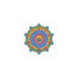 Vibrant Mandala Poster - Colorful Geometric Art Poster - Blululi