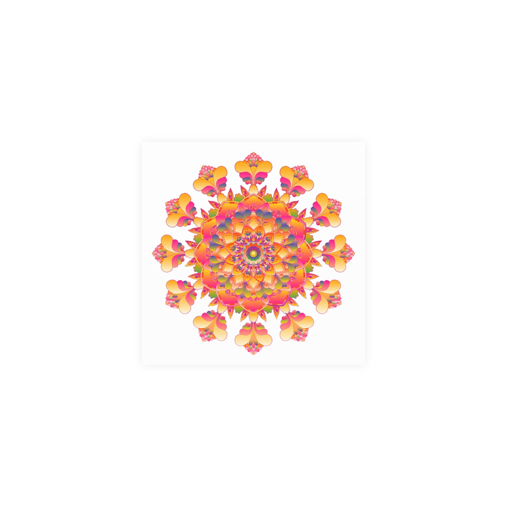 Vibrant Mandala Poster - Colorful & Intricate Poster - Blululi