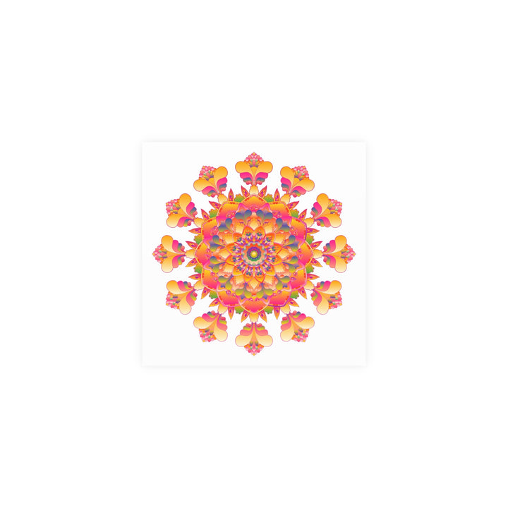 Vibrant Mandala Poster - Colorful & Intricate Poster - Blululi