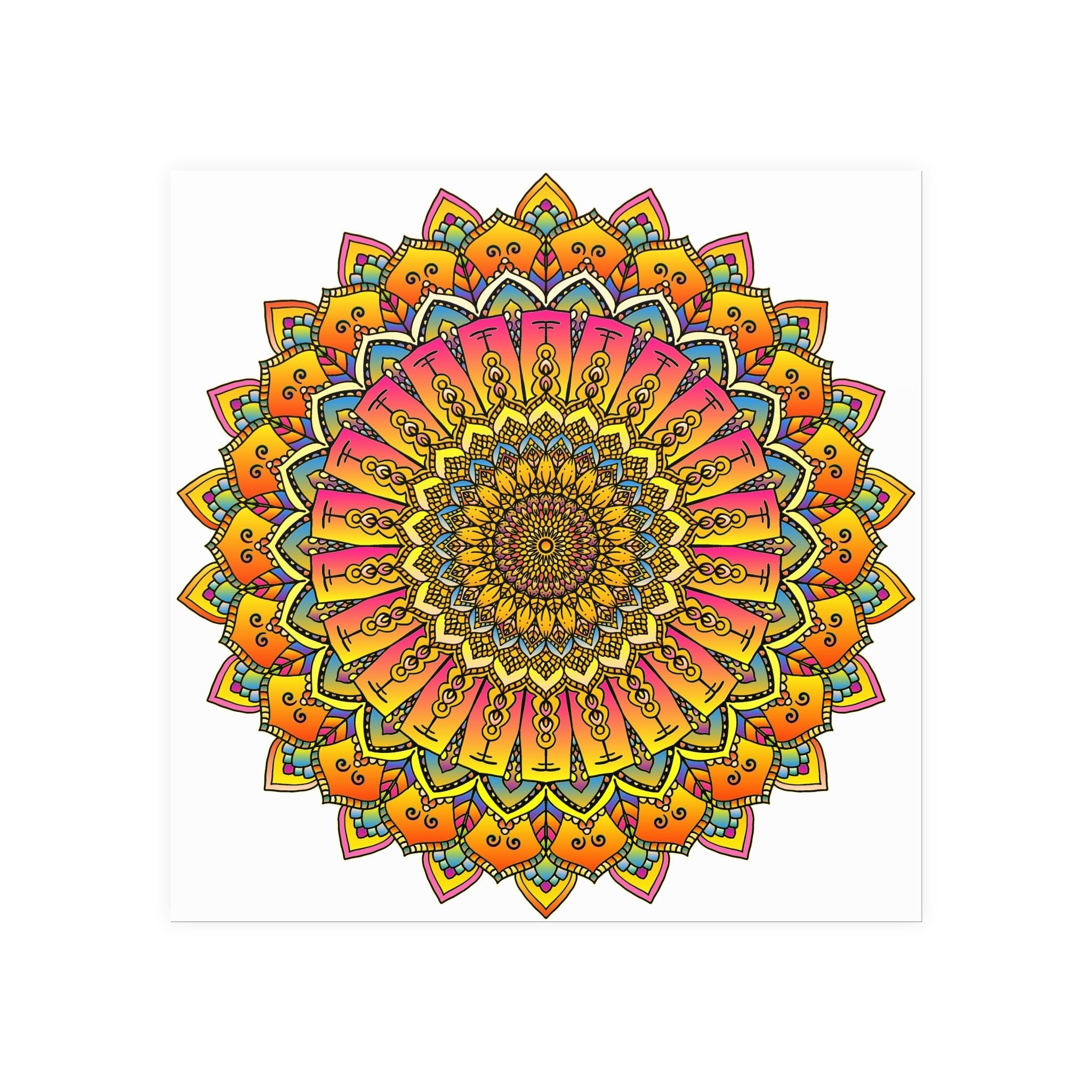 Vibrant Mandala Art Print to Invigorate Your Space