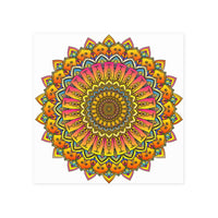 Vibrant Mandala Poster - Colorful & Intricate Poster - Blululi