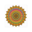 Vibrant Mandala Poster - Colorful & Intricate Poster - Blululi