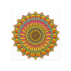 Vibrant Mandala Poster - Colorful & Intricate Poster - Blululi