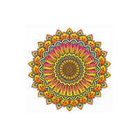 Vibrant Mandala Poster - Colorful & Intricate Poster - Blululi