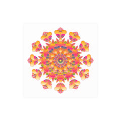 Vibrant Mandala Poster - Colorful & Intricate Poster - Blululi