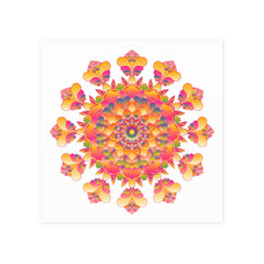 Vibrant Mandala Poster - Colorful & Intricate Poster - Blululi