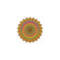 Vibrant Mandala Poster - Colorful & Intricate Poster - Blululi