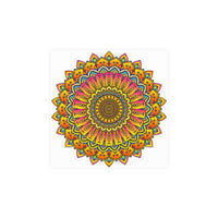 Vibrant Mandala Poster - Colorful & Intricate Poster - Blululi