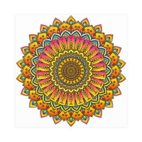 Vibrant Mandala Poster - Colorful & Intricate Poster - Blululi