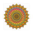 Vibrant Mandala Poster - Colorful & Intricate Poster - Blululi