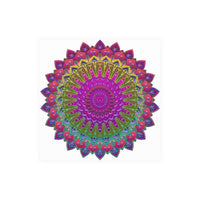 Vibrant Mandala Poster - Geometric Art Print Poster - Blululi