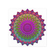 Vibrant Mandala Poster - Geometric Art Print Poster - Blululi