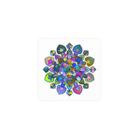 Vibrant Mandala Poster - Intricate Art Print Poster - Blululi