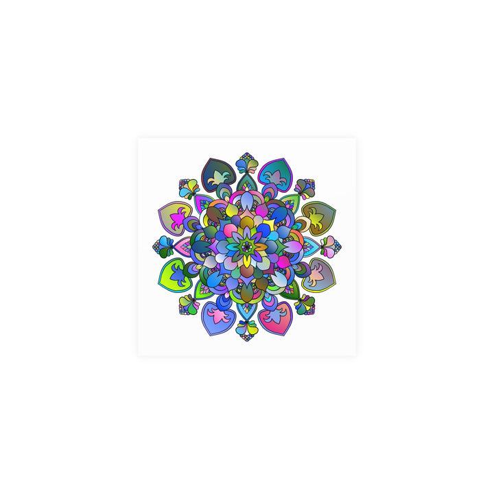 Vibrant Mandala Poster - Intricate Art Print Poster - Blululi