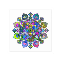 Vibrant Mandala Poster - Intricate Art Print Poster - Blululi