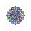 Vibrant Mandala Poster - Intricate Art Print Poster - Blululi