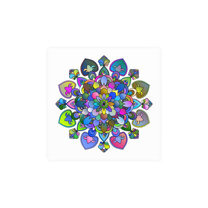 Vibrant Mandala Poster - Intricate Art Print Poster - Blululi