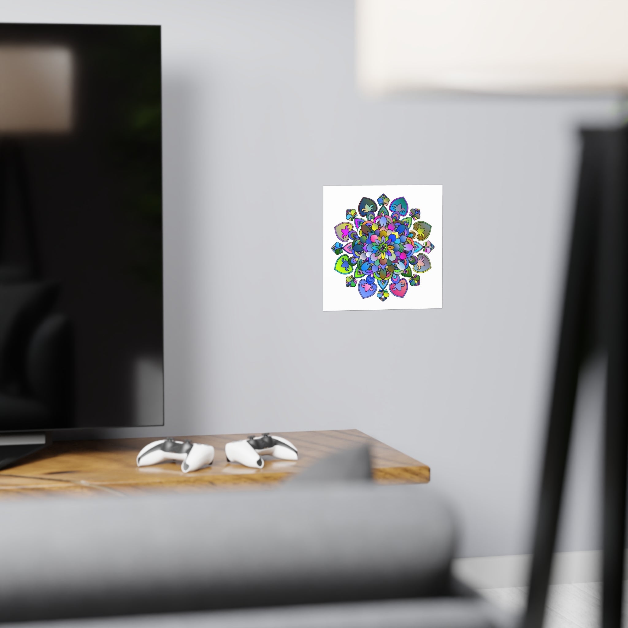 Vibrant Mandala Poster - Intricate Art Print Poster - Blululi