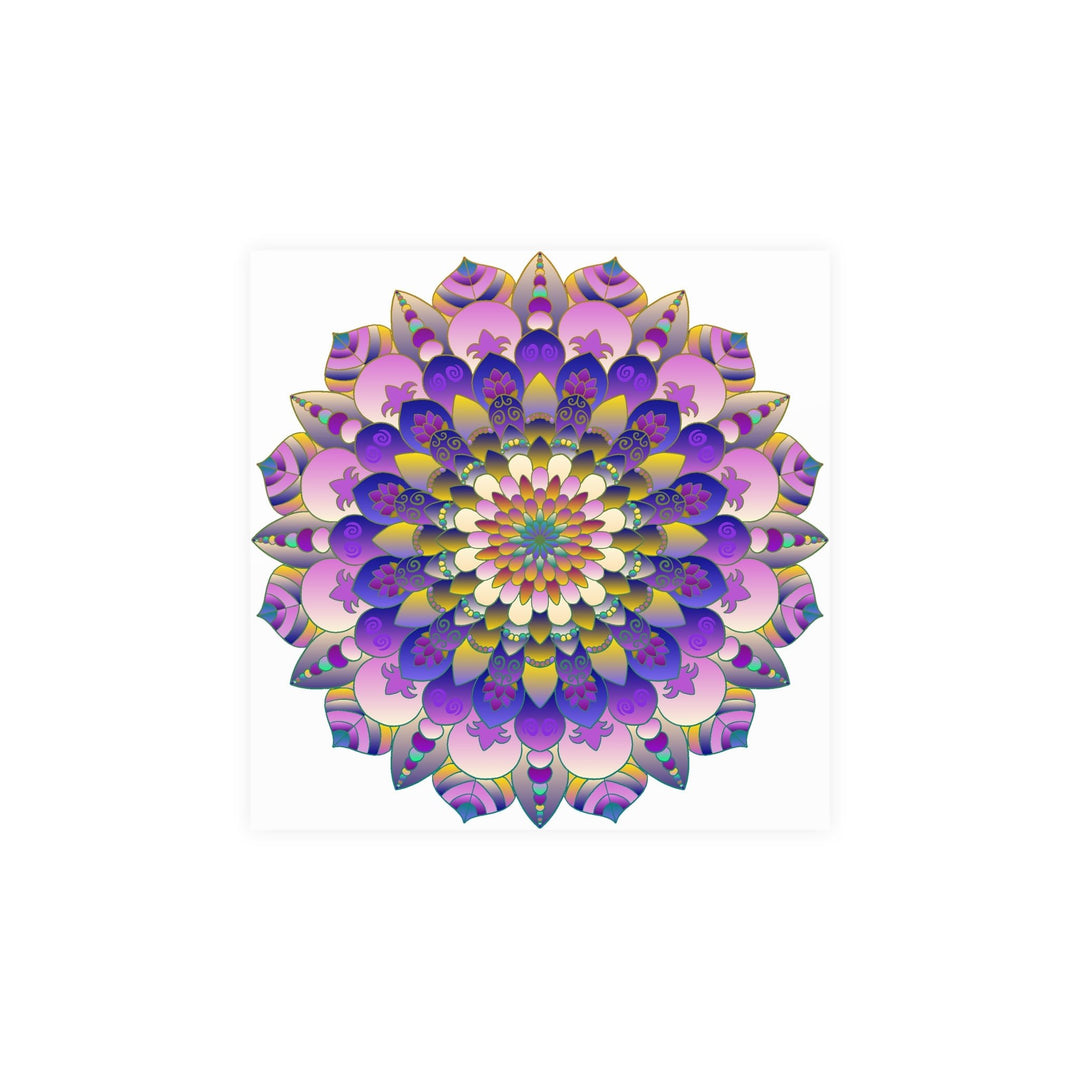 Vibrant Mandala Poster - Intricate Design Poster - Blululi