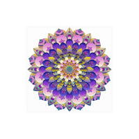 Vibrant Mandala Poster - Intricate Design Poster - Blululi