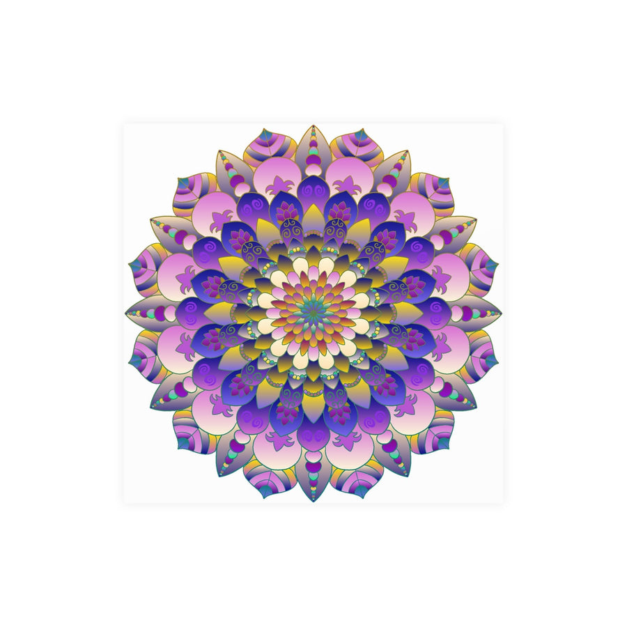 Vibrant Mandala Poster - Intricate Design Poster - Blululi