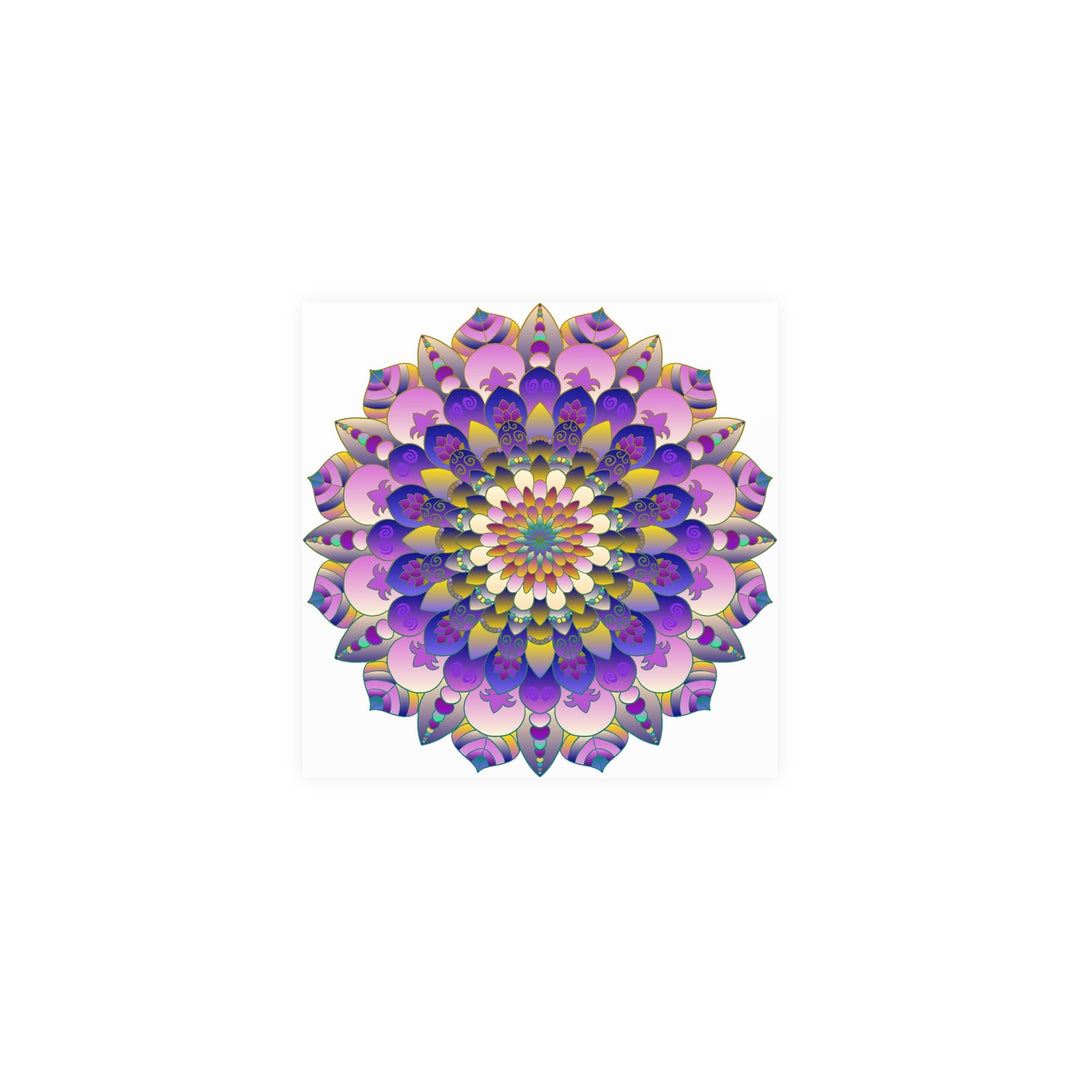 Vibrant Mandala Poster - Intricate Design Poster - Blululi