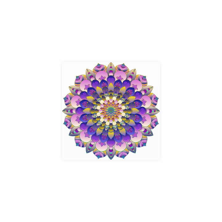 Vibrant Mandala Poster - Intricate Design Poster - Blululi