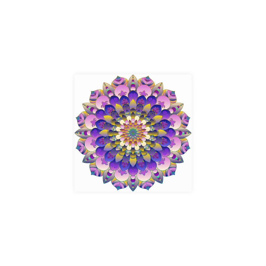 Vibrant Mandala Poster - Intricate Design Poster - Blululi